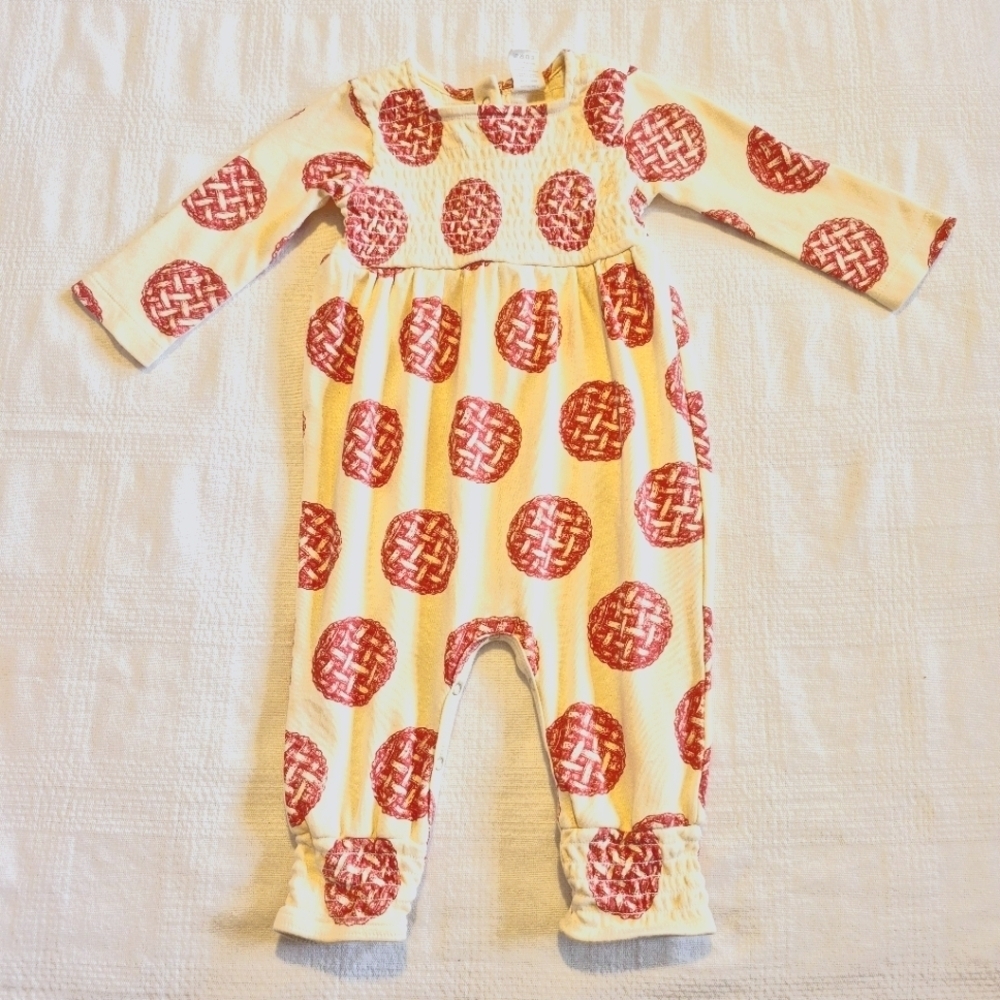 Kate Quinn girls 12-18 months Cherry Pie romper VGUC
